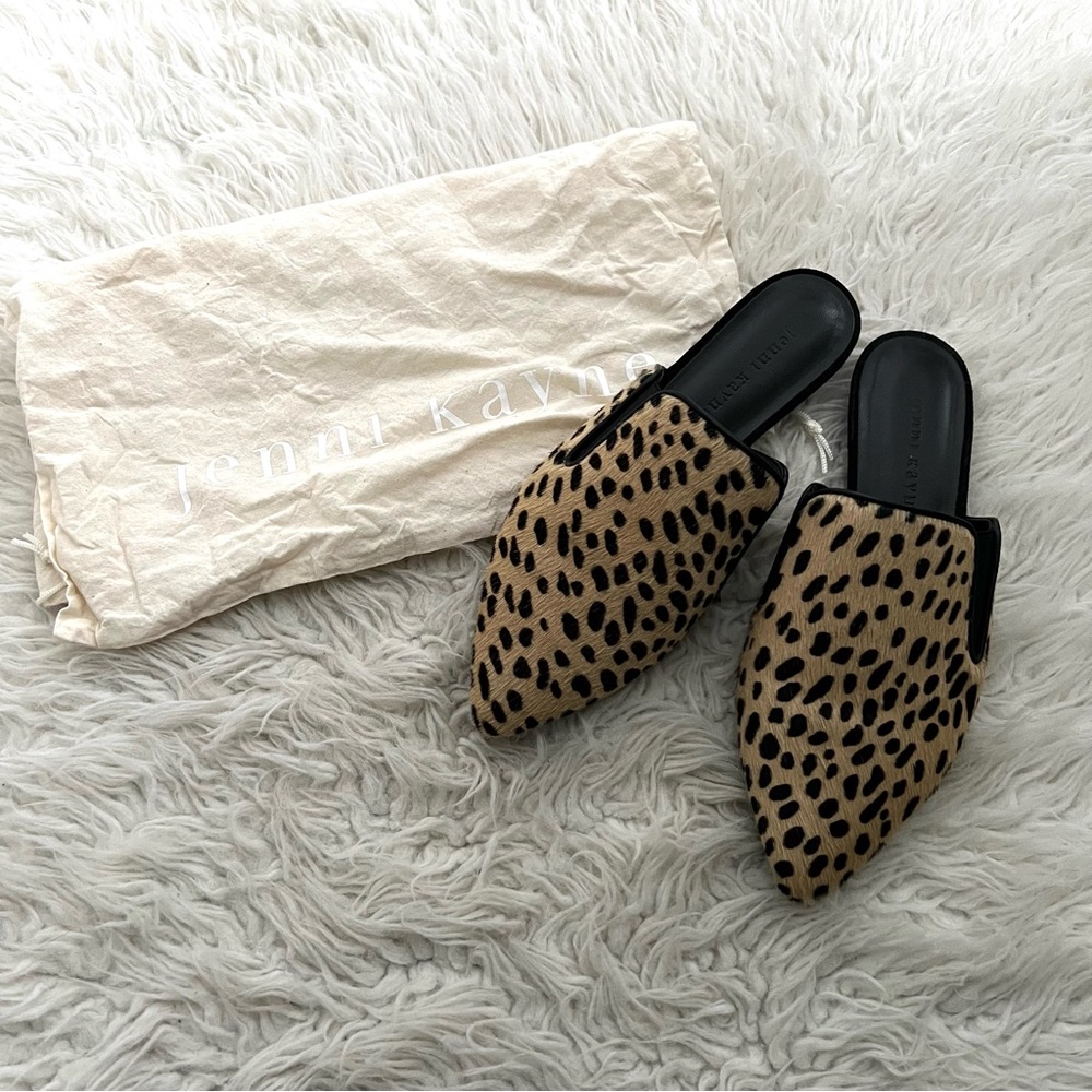 Jenni Kayne Pony Hair Mule Cheetah